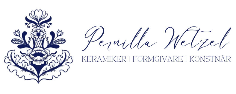 Pernilla Wetzel logo. Keramiker formgivare konstnär