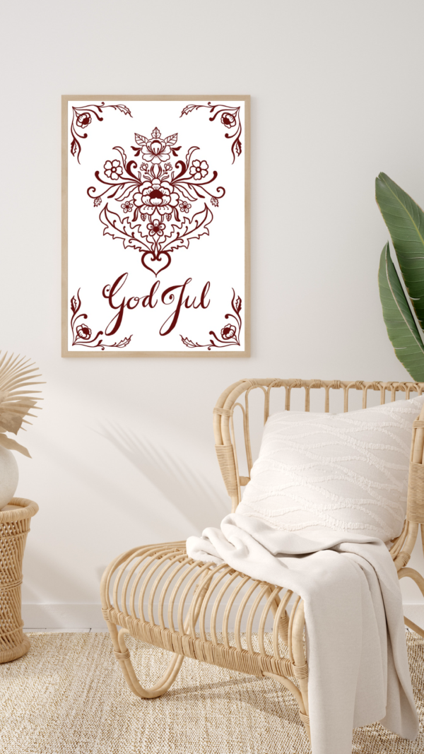 God jul poster från studio kurbits