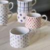 Kaffekopp blålila dutt, unikat