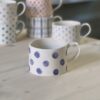 Kaffekopp stora blå prickar, unikat - Bild 2