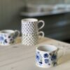 Kaffekopp blå rosor nr 2,  unikat - Bild 2
