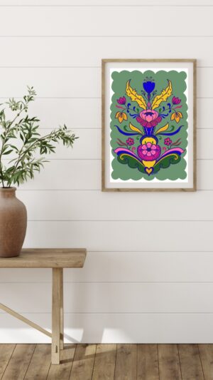 Poster Kurbits sprakande färger