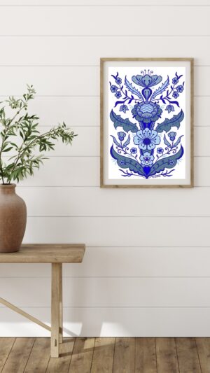 Poster Kurbits blå nyanser nr 2