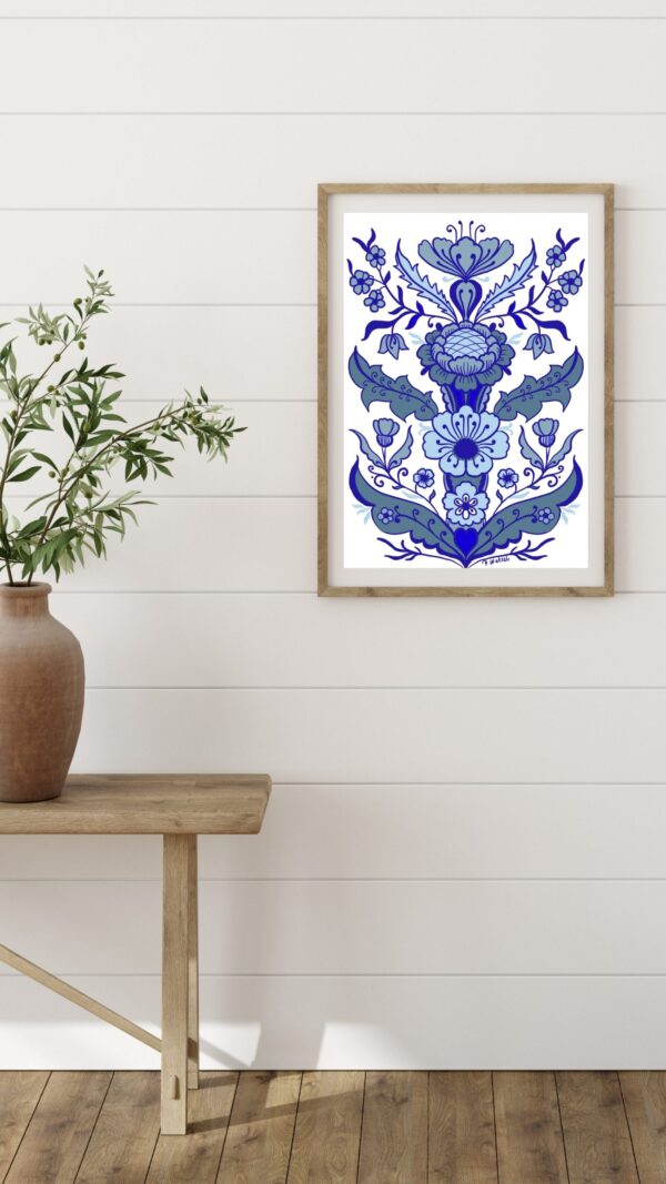 Poster Kurbits blå nyanser nr 2