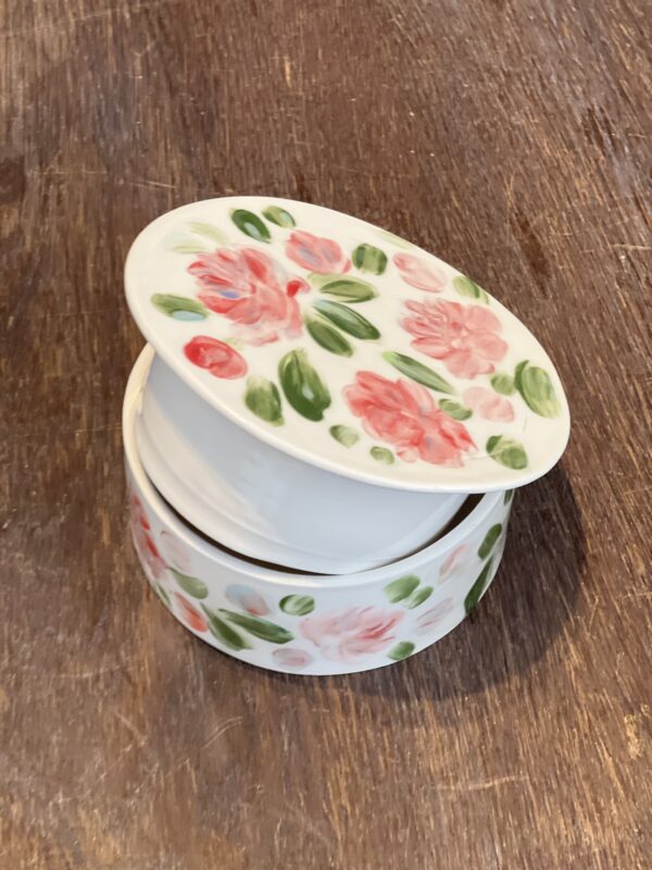 Smörklocka stor med rosa blomster, sekunda - Bild 3