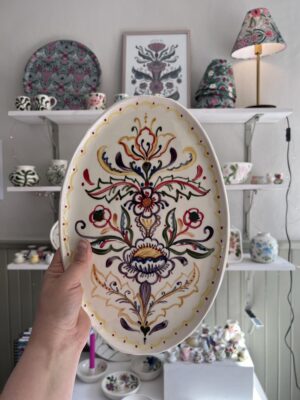 Uppläggningsfat färgglad kurbits