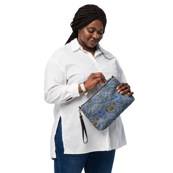 Kuvertväska/Crossbody bag blågul kurbits - Bild 2