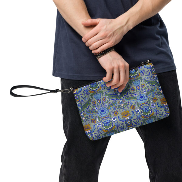 Kuvertväska/Crossbody bag blågul kurbits - Bild 5