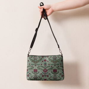 Kuvertväska/Crossbody bag grön med kurbits
