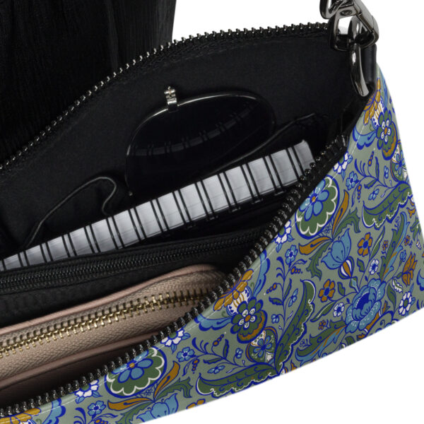 Kuvertväska/Crossbody bag blågul kurbits - Bild 3