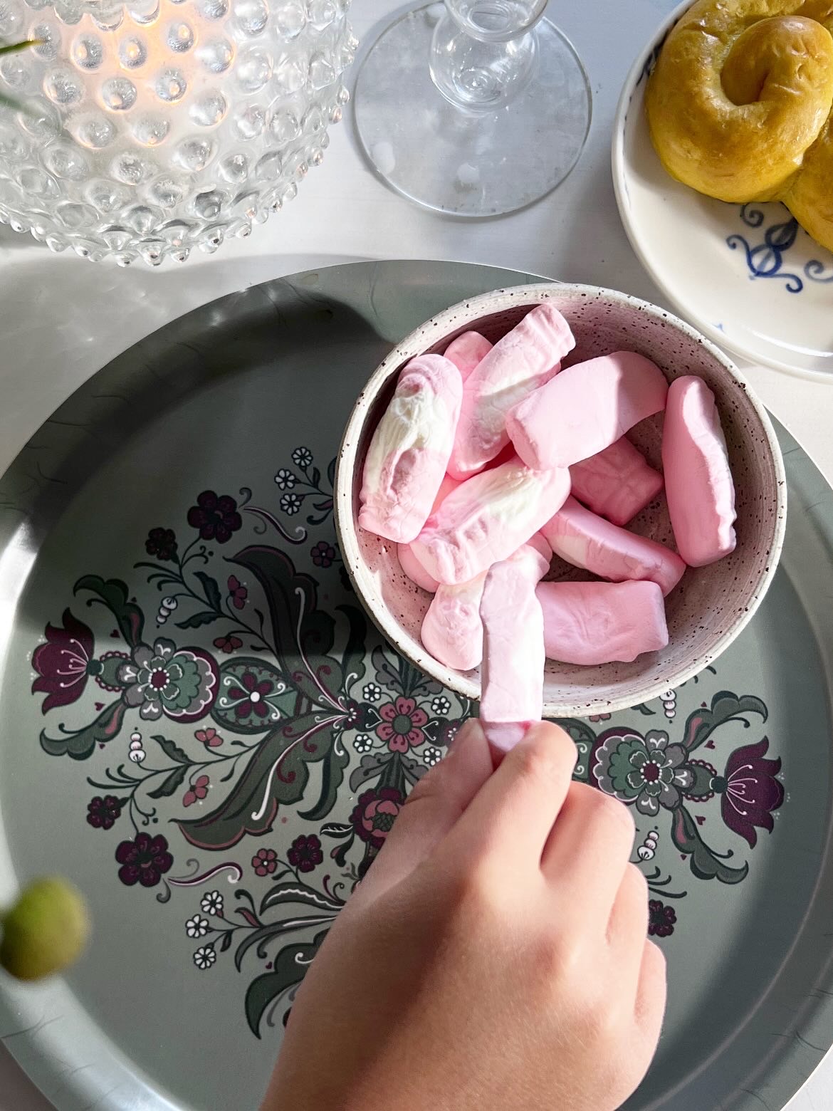 Bricka Grön kurbits - Bild 5