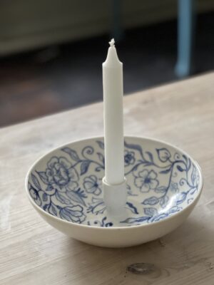 Ljusskål blåvit stor nr 2