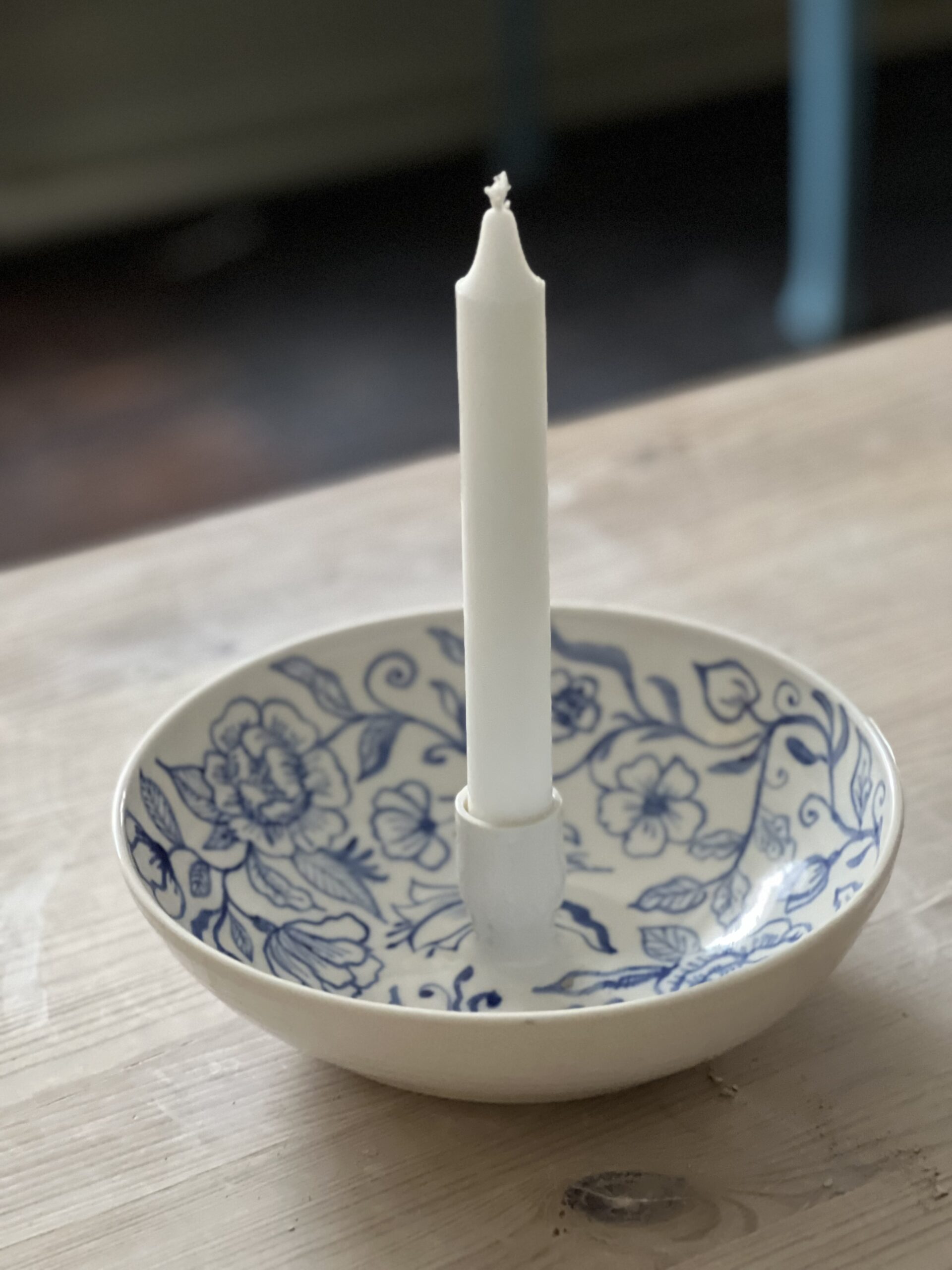 Ljusskål blåvit stor nr 2