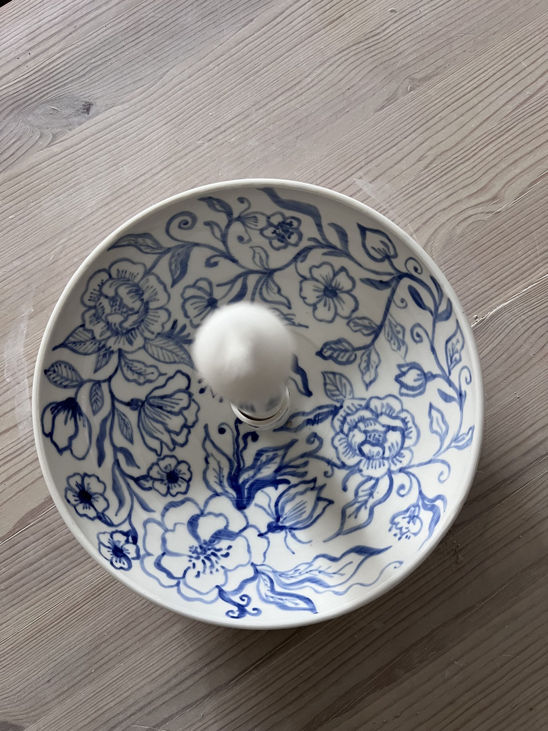 Ljusskål blåvit stor nr 2 - Bild 2