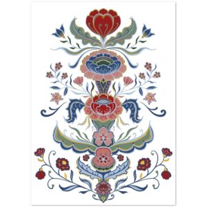 Dubbla kort med kurbits med gulddetaljer 10 pack