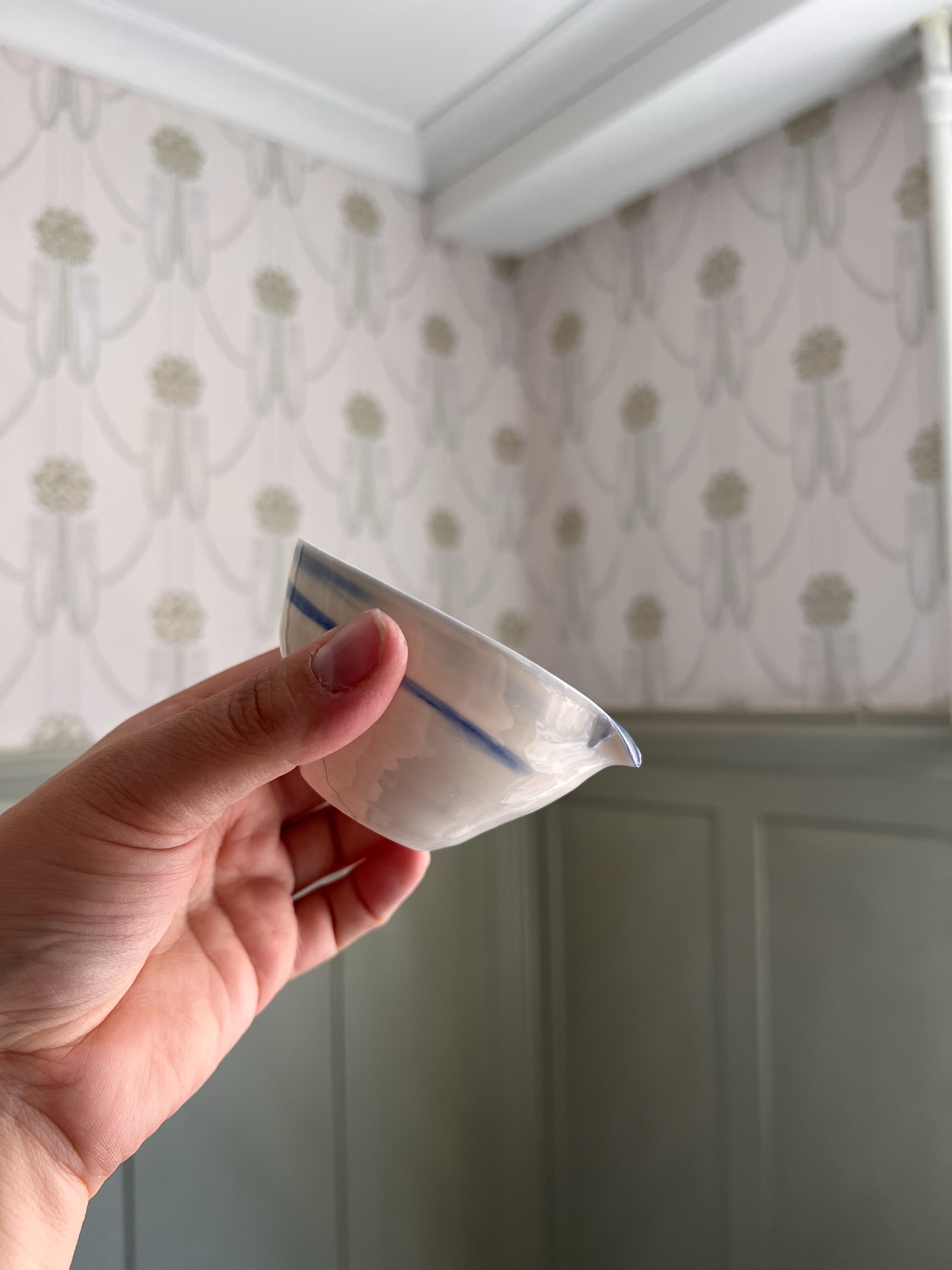 mini spilkum blå rand