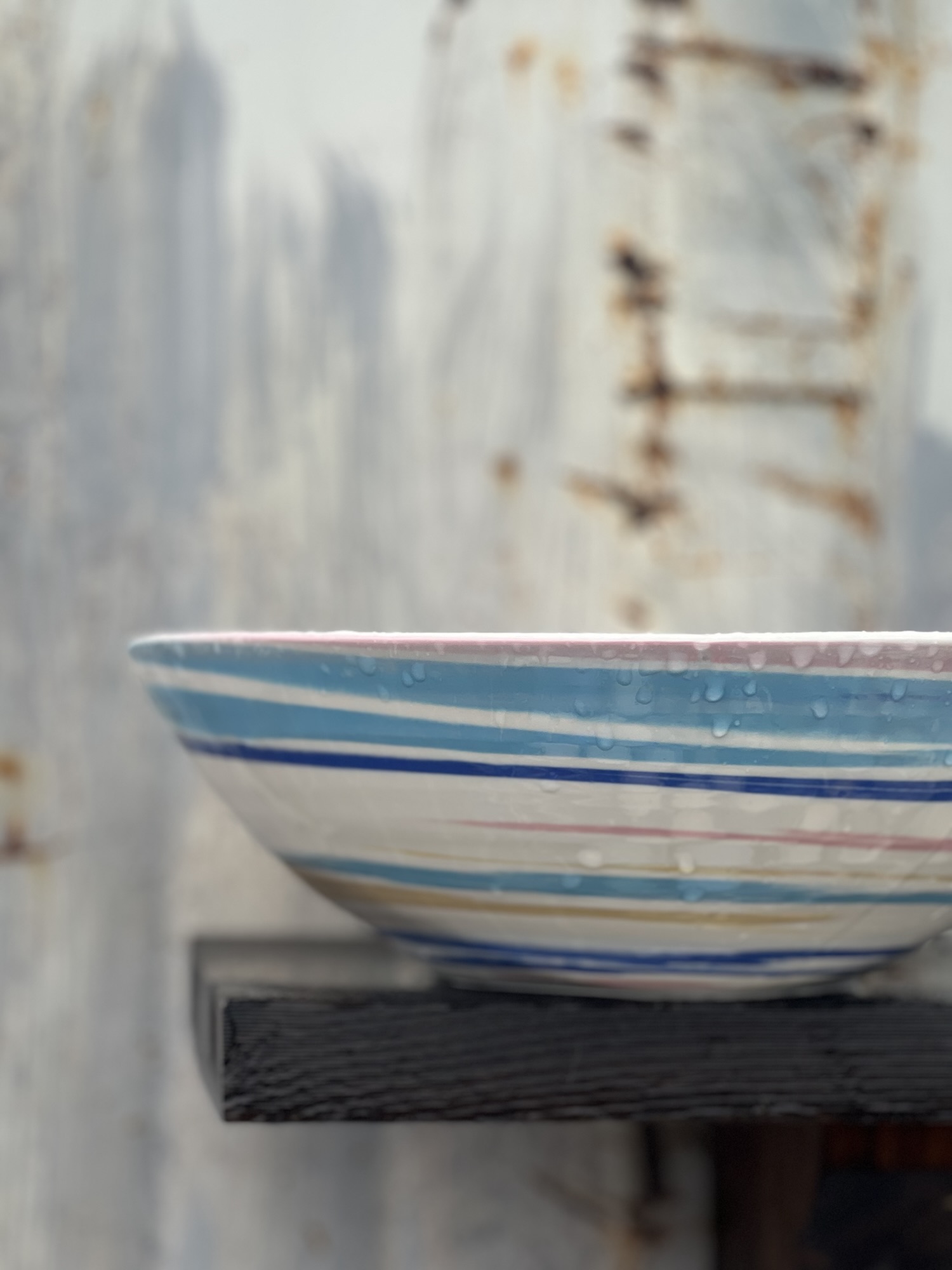 Stors marmourerad skål agateware - Bild 2