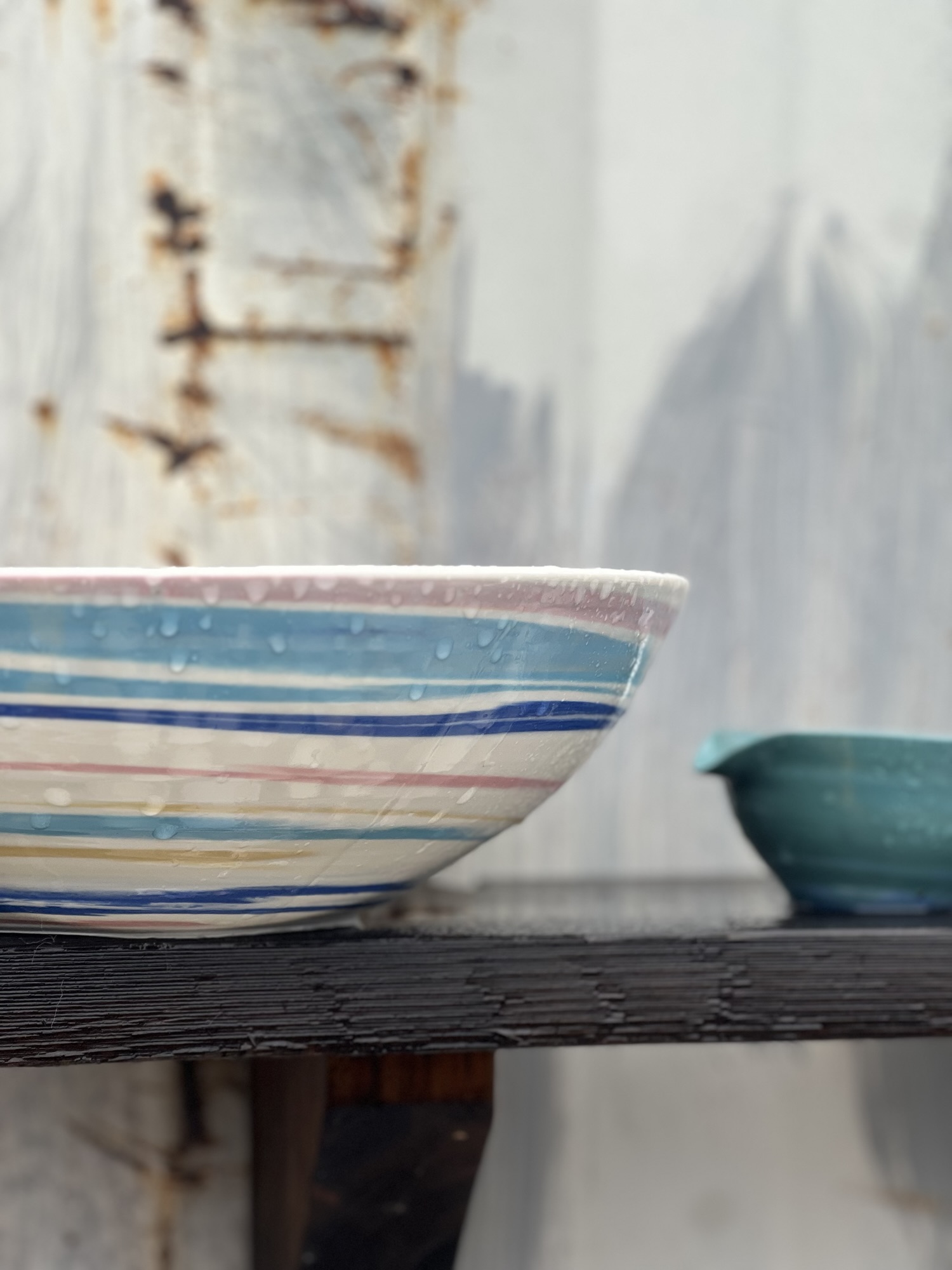 Stors marmourerad skål agateware