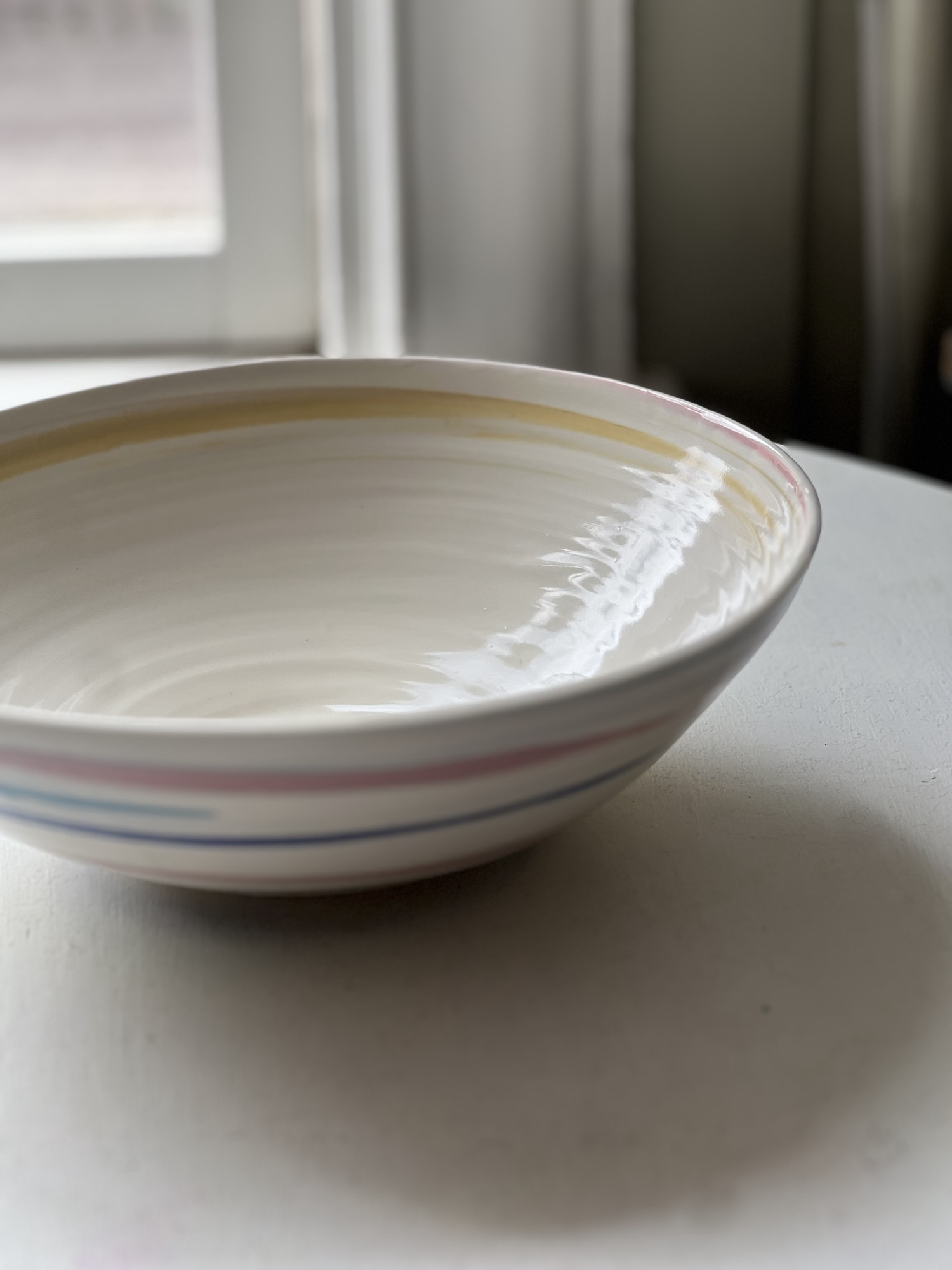 Stors marmourerad skål agateware - Bild 6